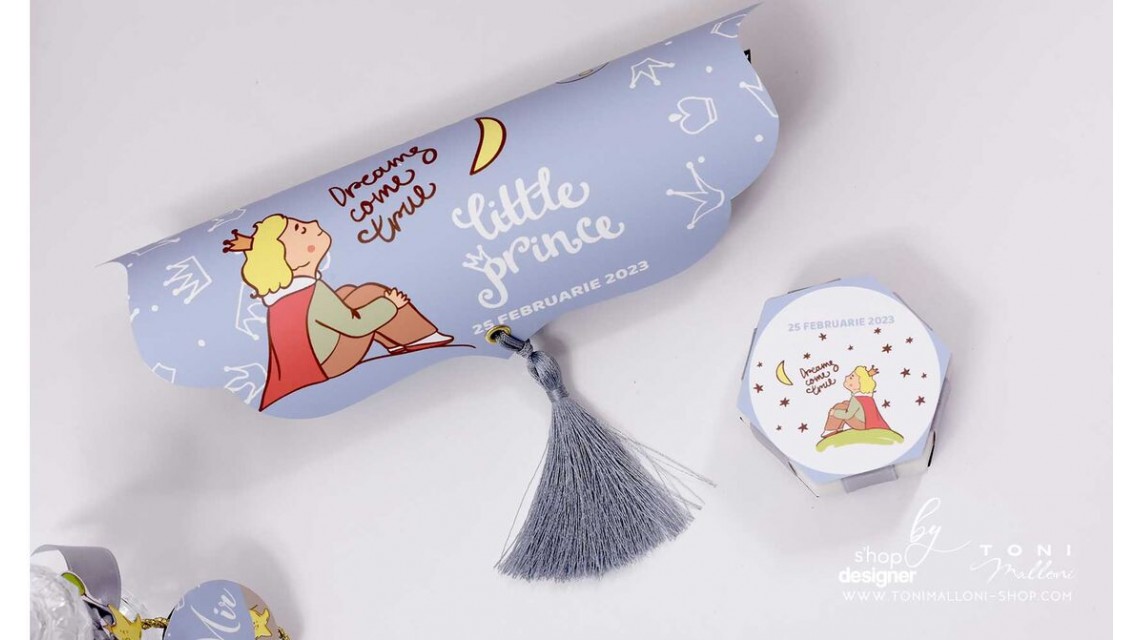 Trusou de botez cu broderie personalizata pentru baieti, Micul print, Le petit prince  15